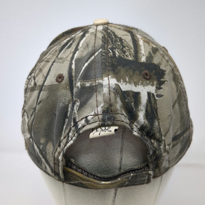 Rocky Mountain Elk Foundation Baseball Cap Green One Size Camo Hunting Strapback