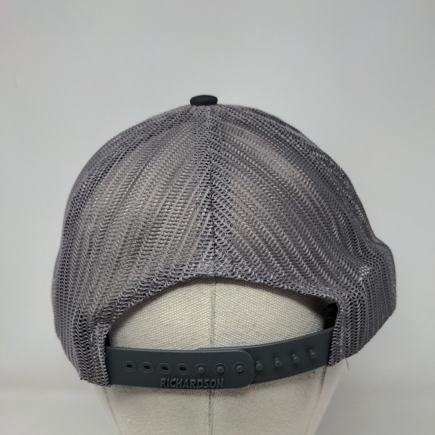 Hawktech Snapback Mesh Back Trucker Hat Black One Size Richardson