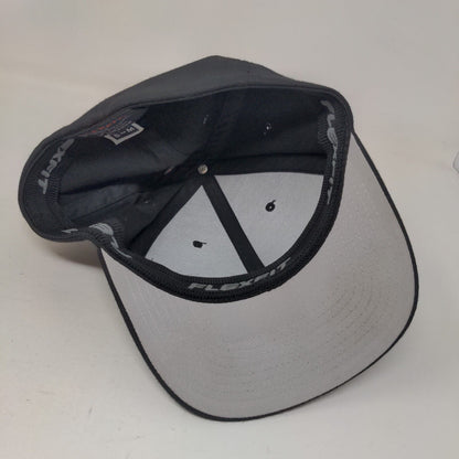 Flexfit Fitted SiK Hat Black Size S-M Embroidered Logo Polycotton