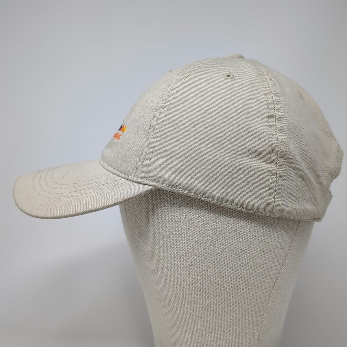 Cap America Baseball Cap Beige One Size Lamb Weston Embroidered Adjustable Hat