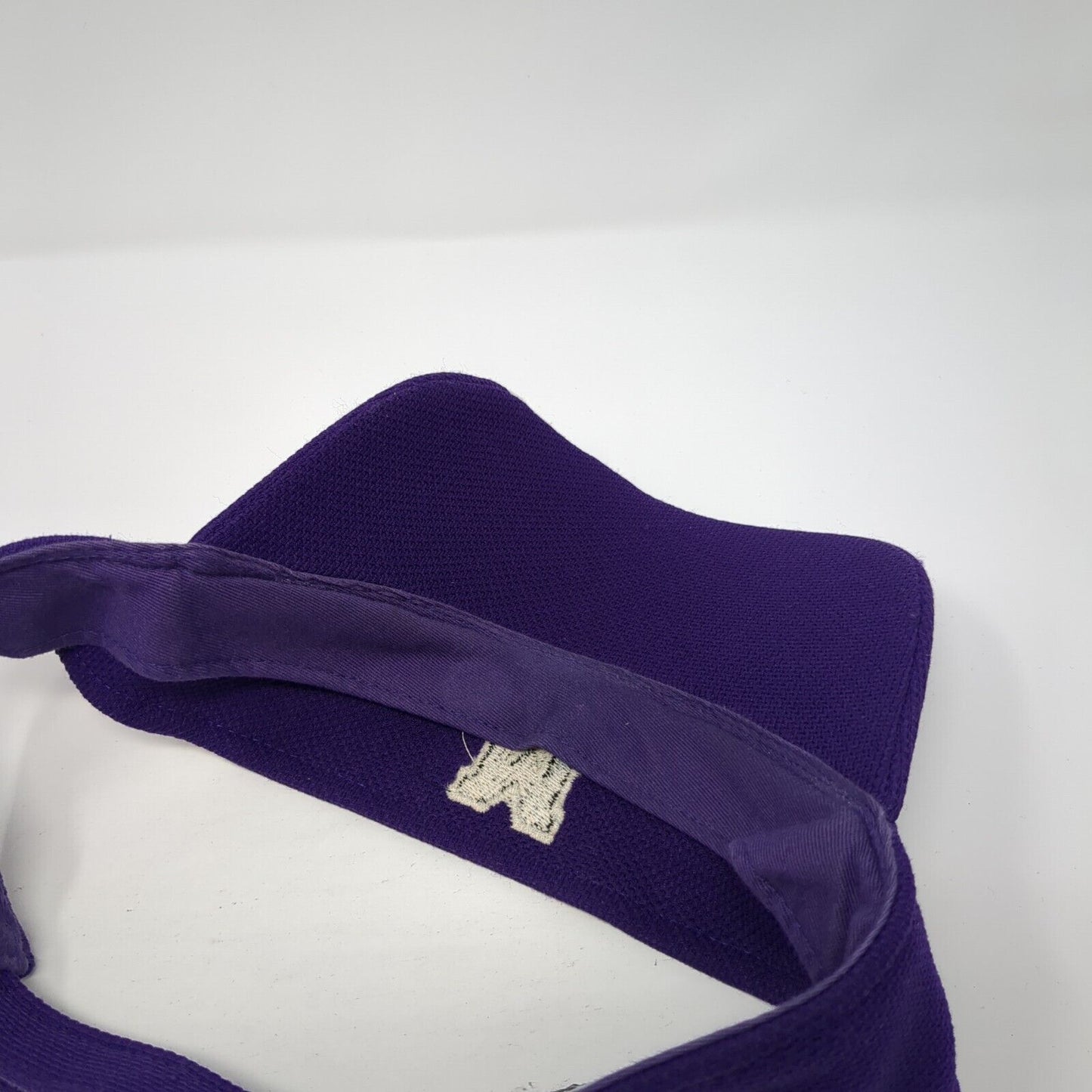 Letter M Adult Strapback Sun Visor Hat Purple OS Adjustable Augusta Sportswear