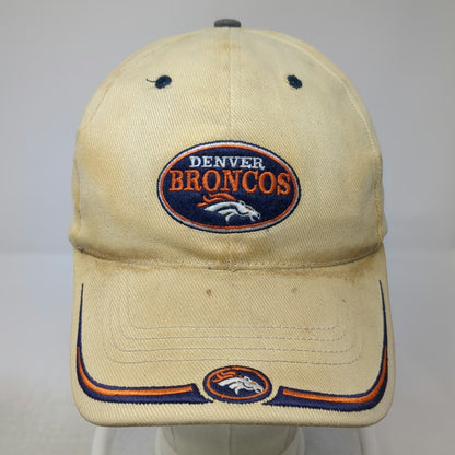 Denver Broncos NFL Twins Enterprise Beige One Size Strapback Embroidery Hat