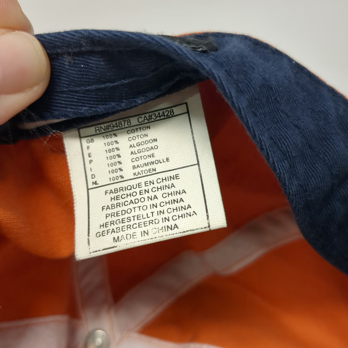 Callaway Baseball Cap Orange One Size Embroidered Golf Logo Slideback Strap Hat