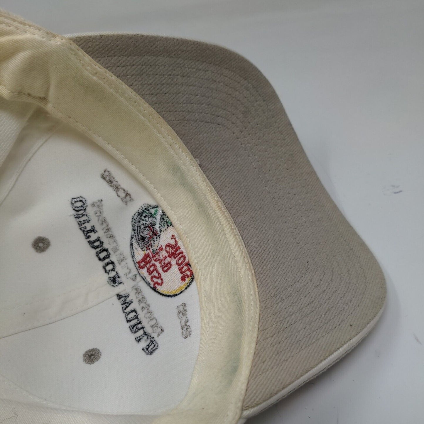 Bass Pro Shops Outdoor World Men's Slideback Trucker Hat White OSFM Embroidered