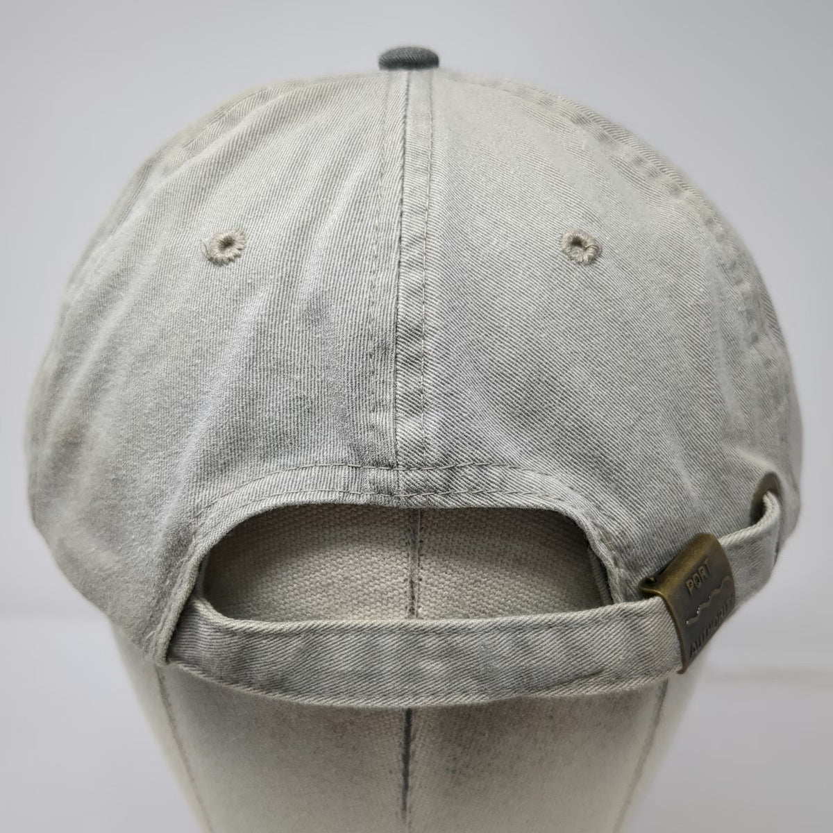 Port Authority Baseball Cap Gray One Size 2000 Scramble Golf Local News 8 Hat