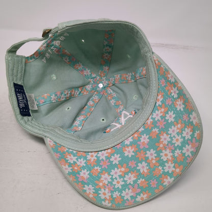 Home Free Arizona AZ Floral Green Baseball Cap Hat One Size Adjustable Slideback