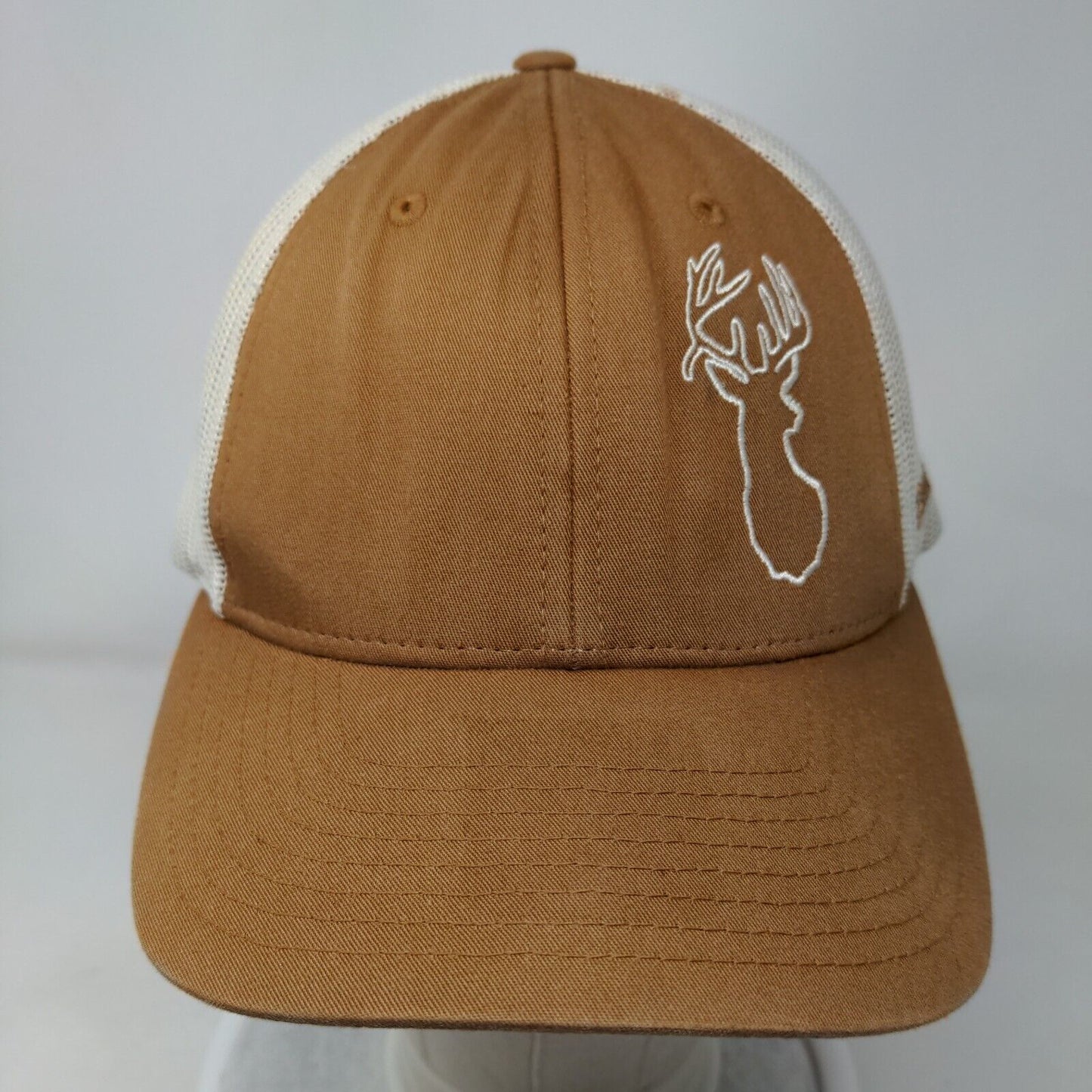 Southern Yell Snapback Trucker Hat Brown M/L Embroidered Mesh Back Richardson