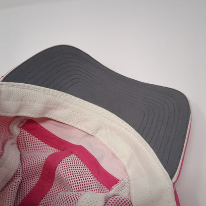 Signatures Strapback 5 Panel Cap Pink One Size Adjustable Embroidered Mesh Lined