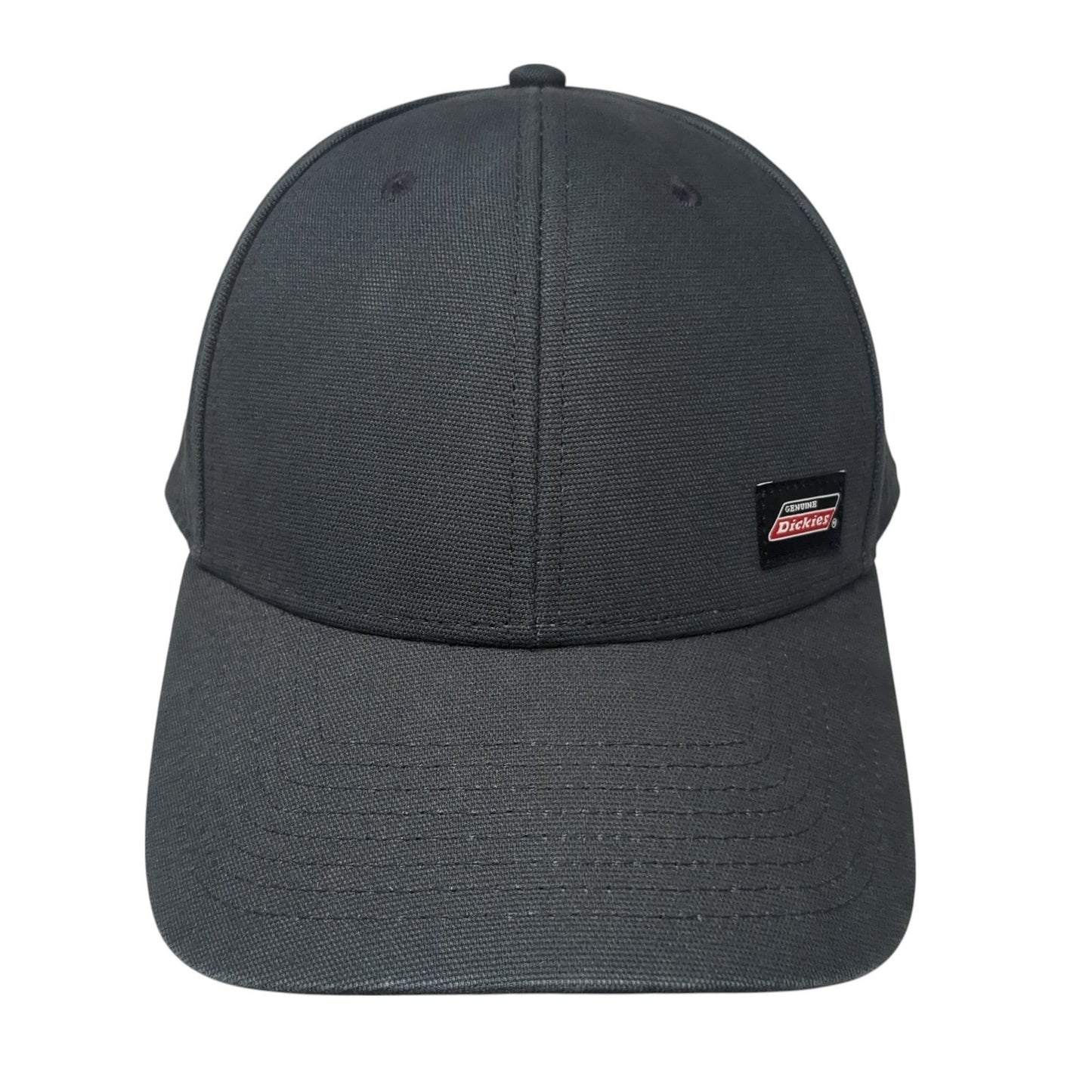 Genuine Dickies Snapback Hat Black One Size Adjustable 6 Panel Cotton
