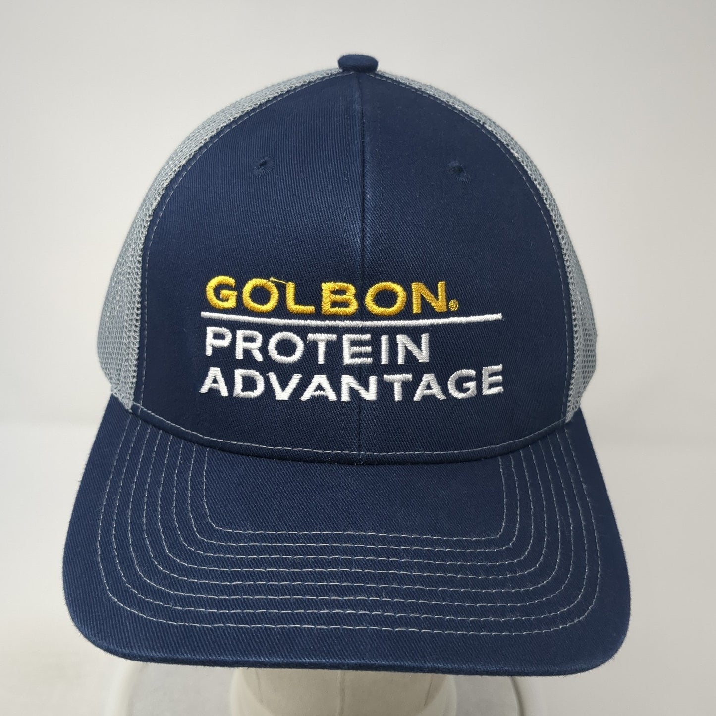 Golbon Protein Advantage Snapback Trucker Hat Blue OS Adjustable Outdoor Cap