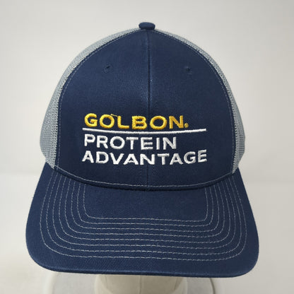 Golbon Protein Advantage Snapback Trucker Hat Blue OS Adjustable Outdoor Cap