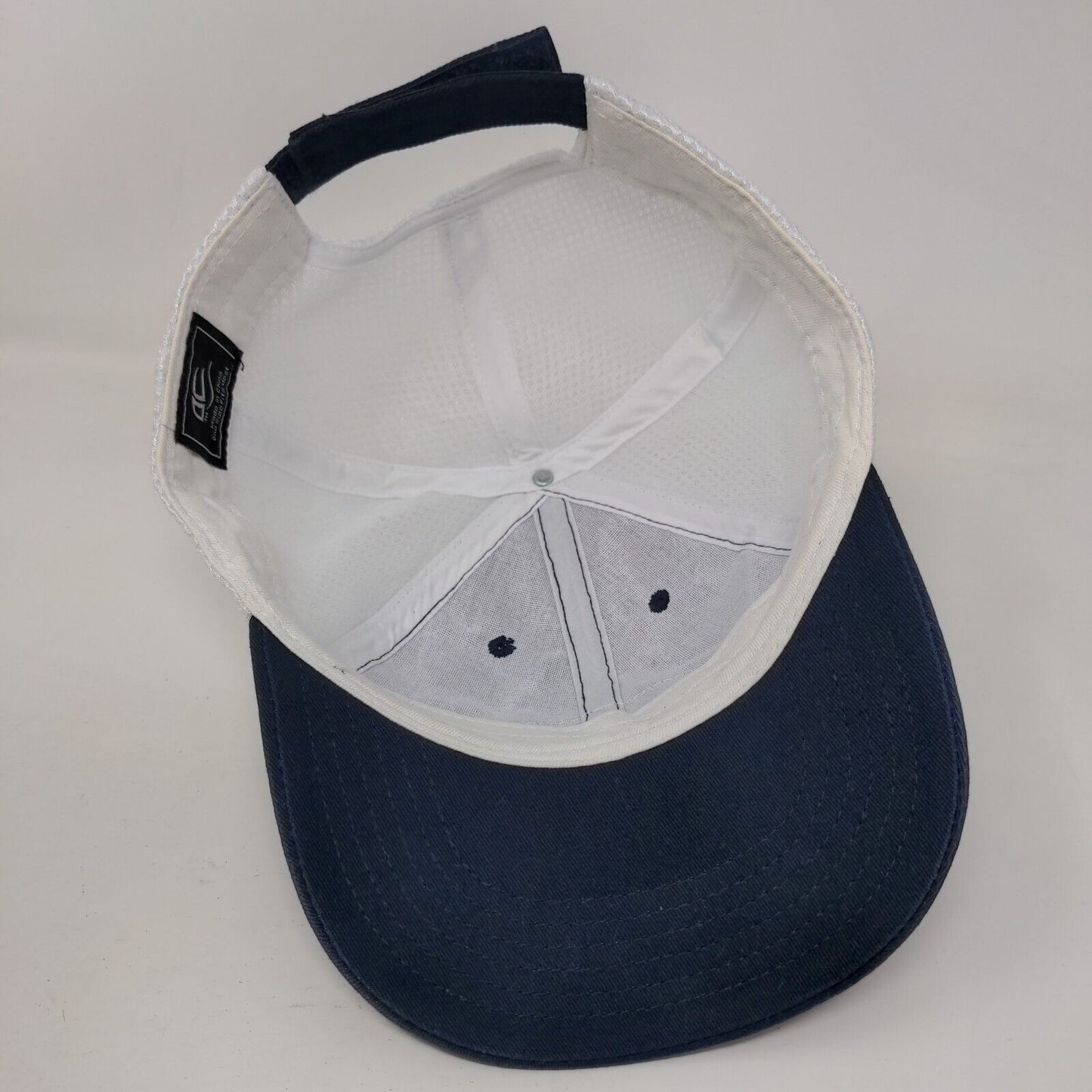Kemira Patch Strapback Mesh Back Hat Blue OSFM Adjustable Colorblock