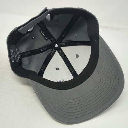 Yupoong Pebble Creek Baseball Cap Gray One Size Adjustable Flexfit 110 Logo Hat