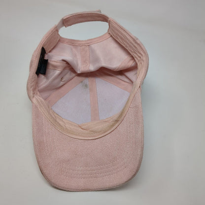 David And Young Strapback Pom Pom Hat Pink OSFM Adjustable Solid Blank