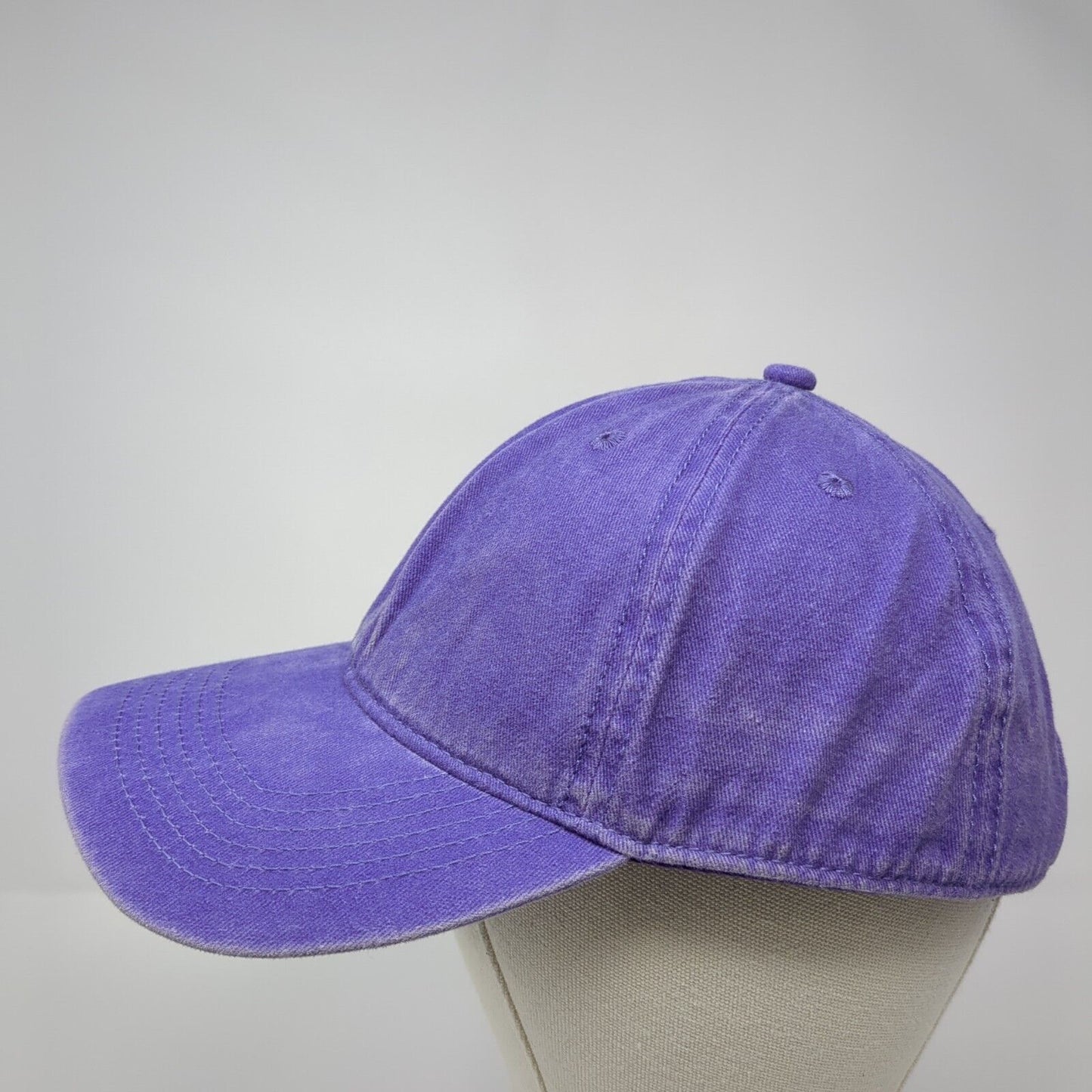 Eeyon Slideback Hat Purple One Size Adjustable Solid Blank 6 Panel