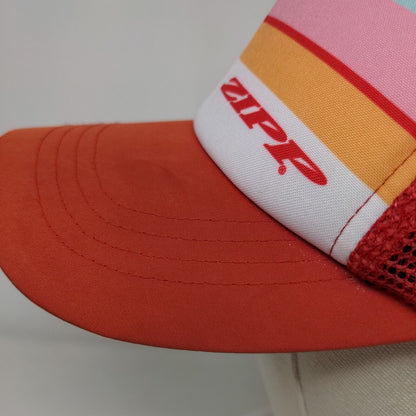 Boco Gear Men's Snapback Mesh Back Hat Zipp Graphic Logo Striped
