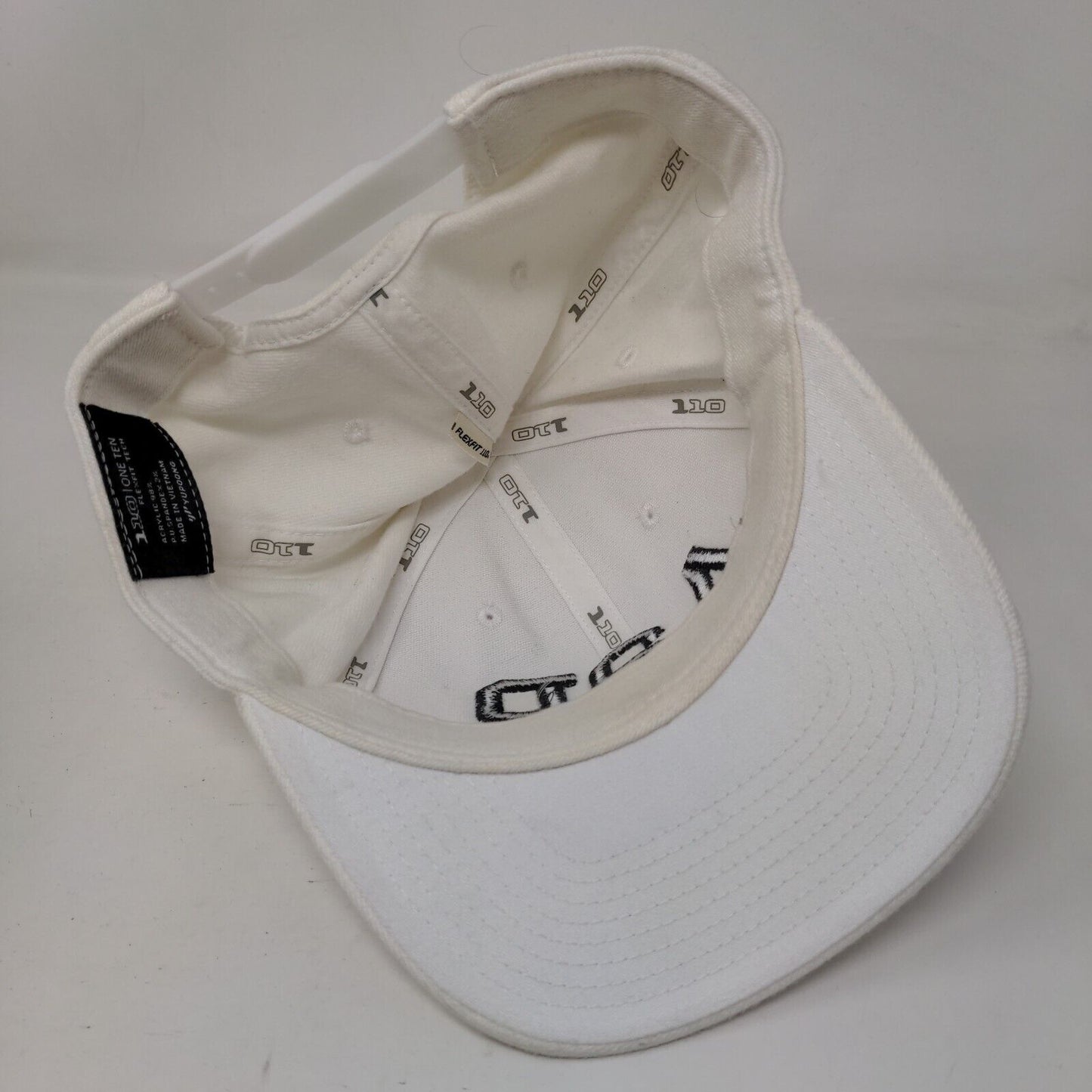 A2P Snapback Hat White One size Adjustable Embroidered 110 Flexfit Tech Yupoong