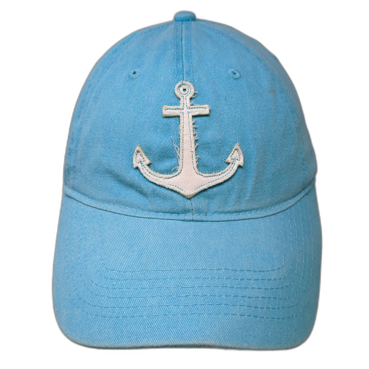Triangle Baseball Cap Blue One Size Long Beach Island Anchor Strapback Surf Hat