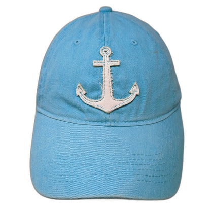 Triangle Baseball Cap Blue One Size Long Beach Island Anchor Strapback Surf Hat