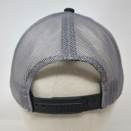 Outdoor Cap Trucker Hat Gray One Size RAM Logo Mesh Snapback Contrast Stitching