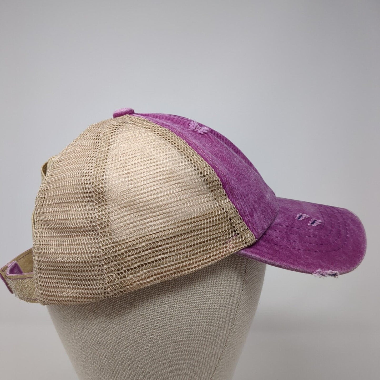 C.C Exclusives Kids Strapback Trucker Hat Multi OSFA Mesh Back Ponytail