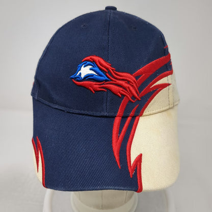 Blue Beige Red Baseball Cap One Size Puerto Rico Flag Embroidery Strapback Hat