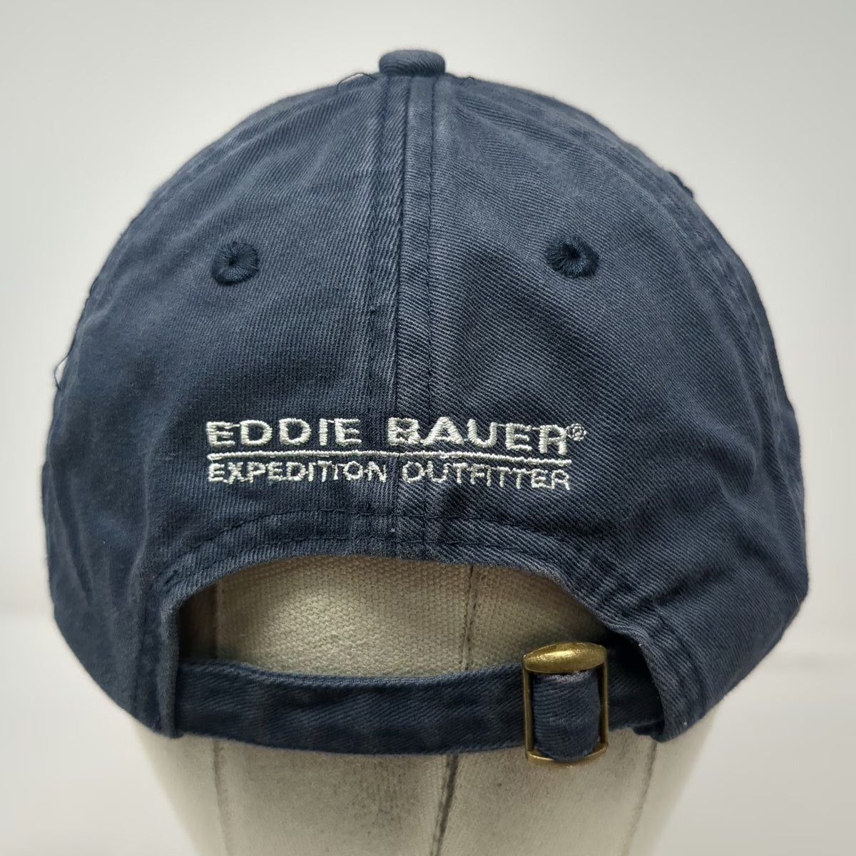 Eddie Bauer First Ascent Baseball Cap Blue One Size Slideback Hat Embroidered