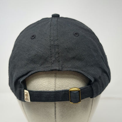 Rustek 5 Panel Black One Size Hemp Bamboo Cork Bend Oregon PNW Strapback Hat