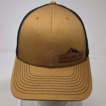 Richardson Trucker Hat Brown One Size Snapback Mesh Back Valley Ag Mountain