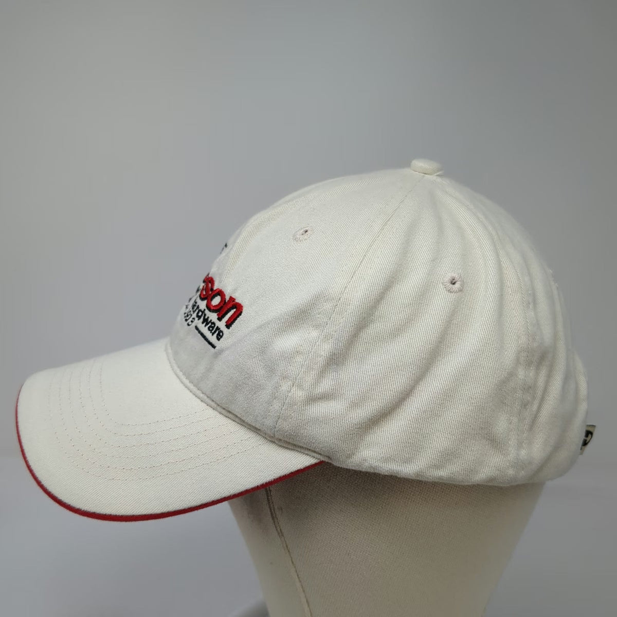 Pacific Headwear Baseball Cap White One Size Benson Lumber Hardware Cotton Hat