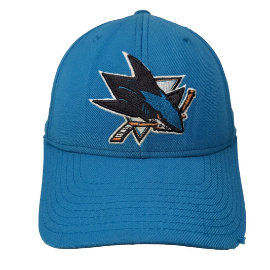 Reebok NHL Strapback Hat Blue OSFA San Jose Sharks Embroidered Logo