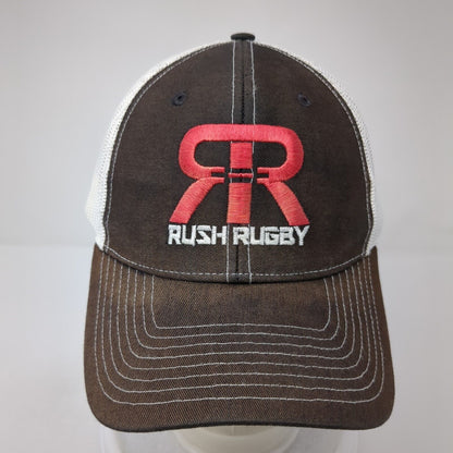 Rush Rugby Snapback Mesh Back Trucker Hat Black One Size Richardson