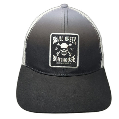 Boco Gear Skull Creek Boathouse Hilton Head Island Black Trucker Hat One Size