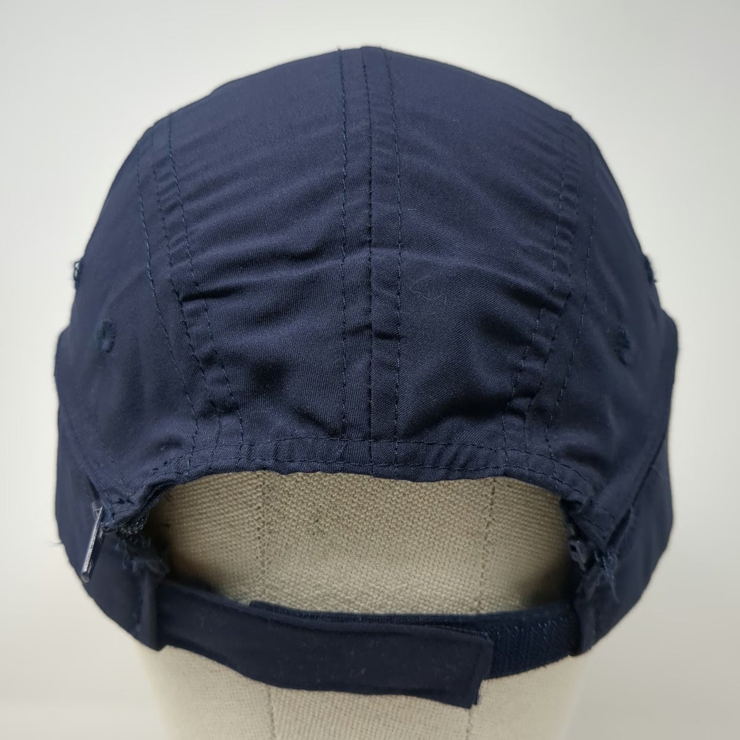 Blue Baseball Cap One Size Zip Off Convertible Visor Strapback Plain Solid Hat