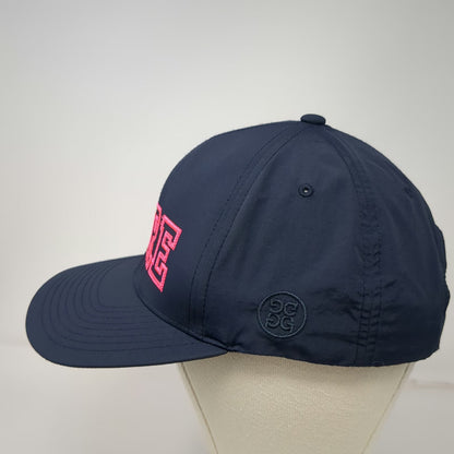 G/FORE Snapback Blue One Size Pink FORE Logo Golf Performance Adjustable Hat
