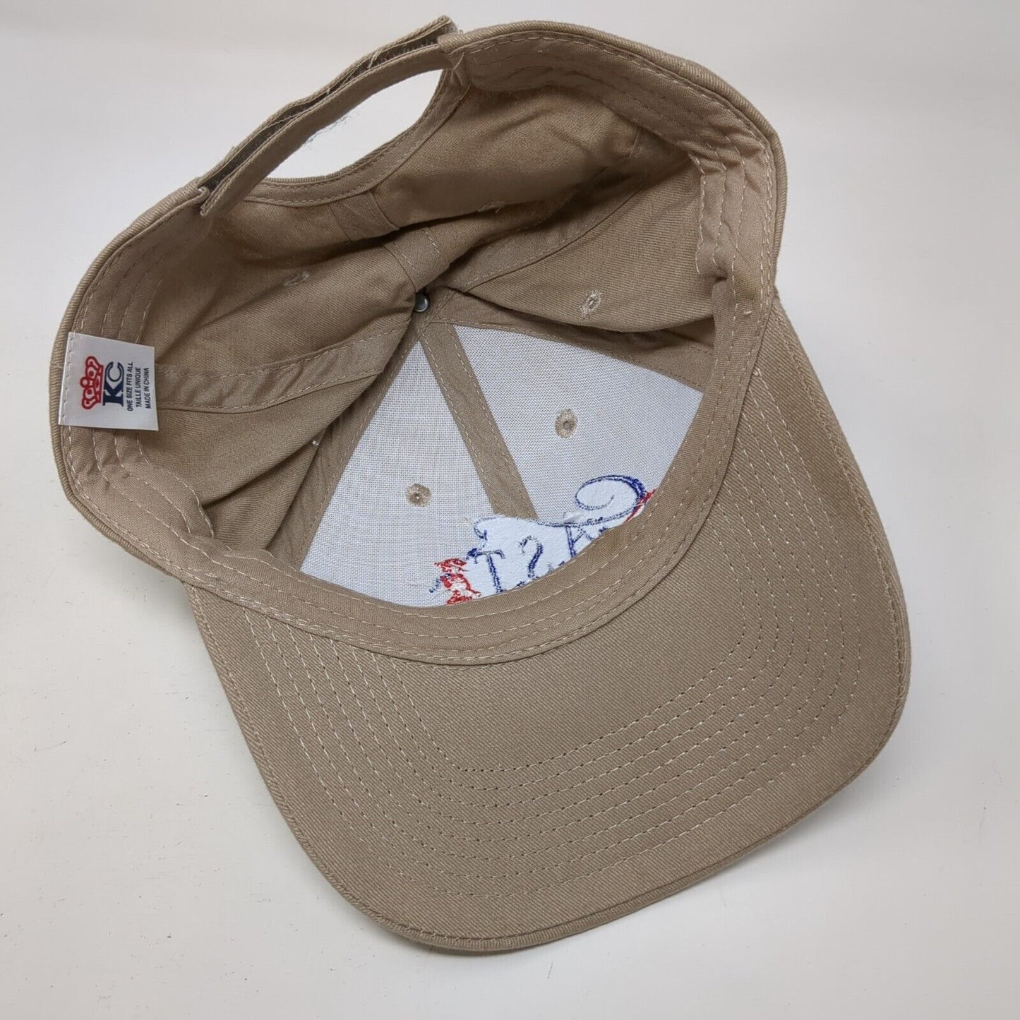 CAST For Kids Foundation Strapback Hat Tan OSFA Adjustable Embroidered KC Caps