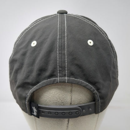 Stüssy Snapback Gray One Size Nylon White Contrast Stitching Logo 6-Panel Hat