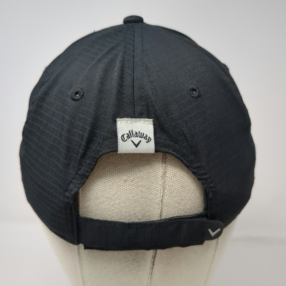 Callaway Baseball Cap Black One Size Topgolf Logo Polyester Strapback Golf Hat