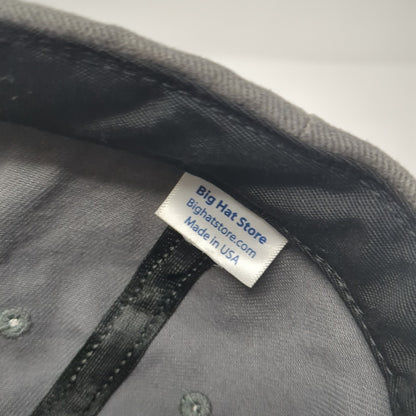 Unbranded Strapback Hat Gray One Size Adjustable Vent Holes Outdoor Blank