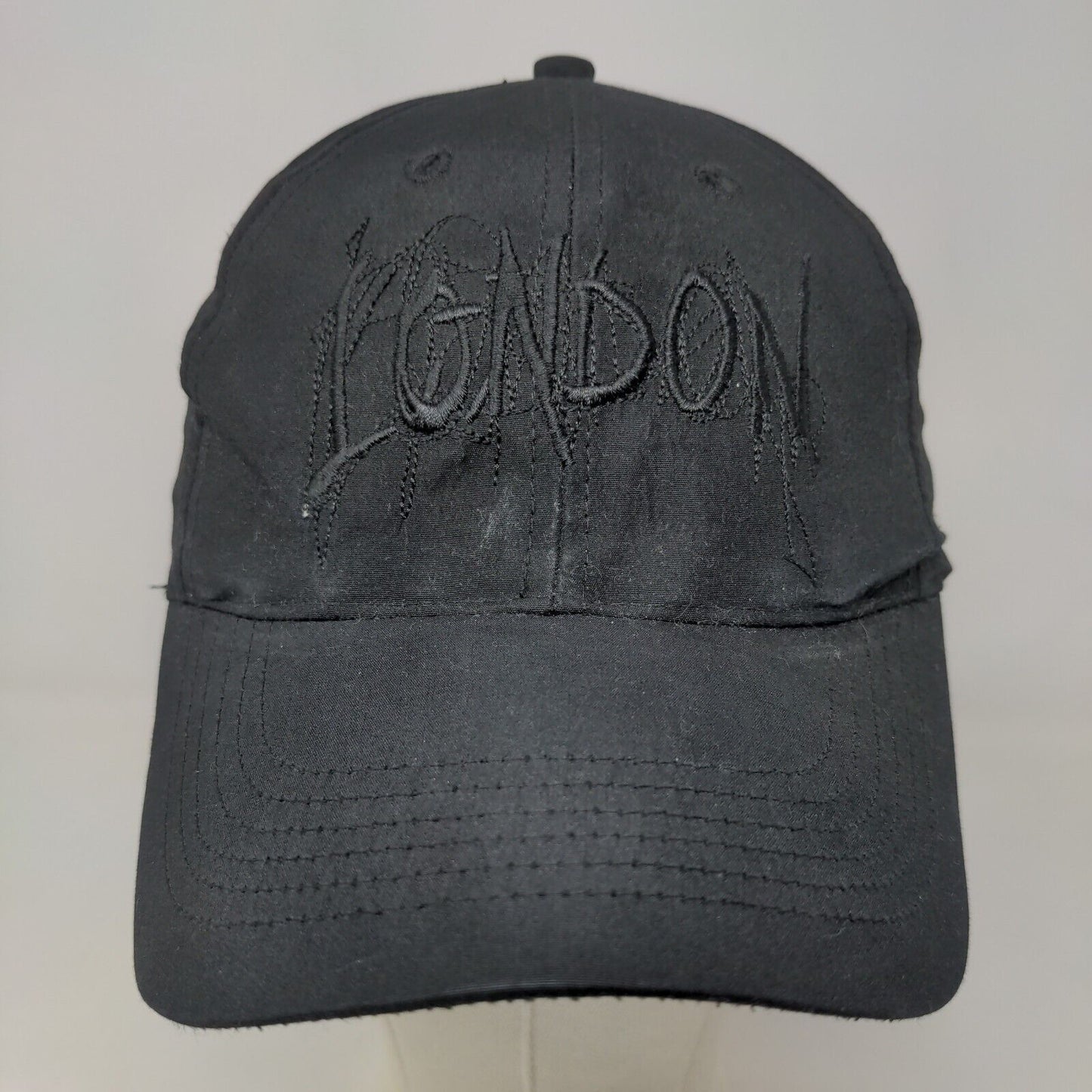 Unbranded Men's Slideback Hat Black Adjustable Embroidered London Logo