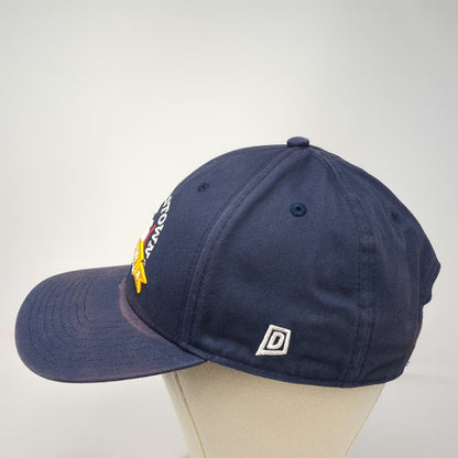 Dome Snapback Hat Blue One Size Cooperstown All Star Village Baseball Logo Cap