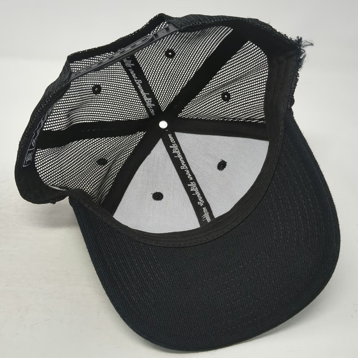 Branded Bills Trucker Hat Black One Size Mesh Back Snapback Front Runner Films