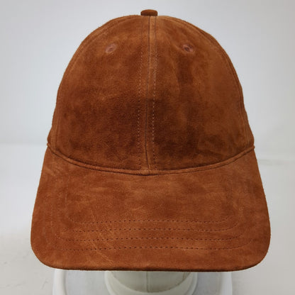 Banana Republic Baseball Cap Brown One Size Suede Goat Leather Adjustable Hat