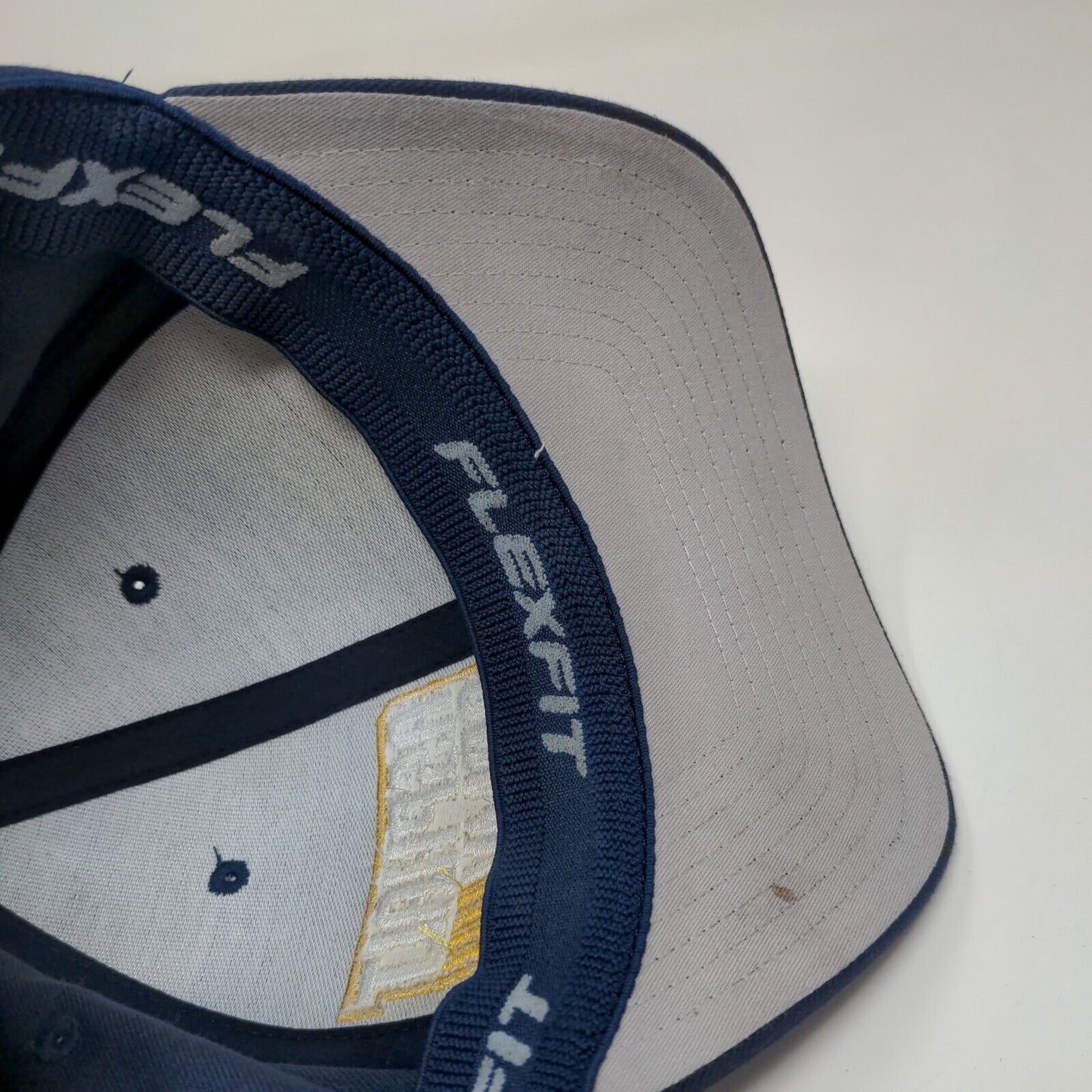 Flexfit Men's Fitted Hat Blue Size L/XL Embroidered Asphalt Army Logo