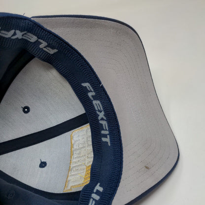 Flexfit Men's Fitted Hat Blue Size L/XL Embroidered Asphalt Army Logo