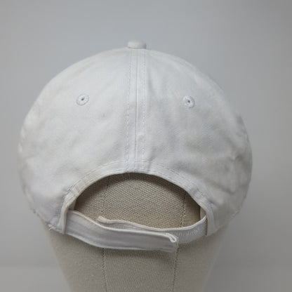 Summit Strapback Baseball Cap White One Size Adjustable 6 Panel Port & Company