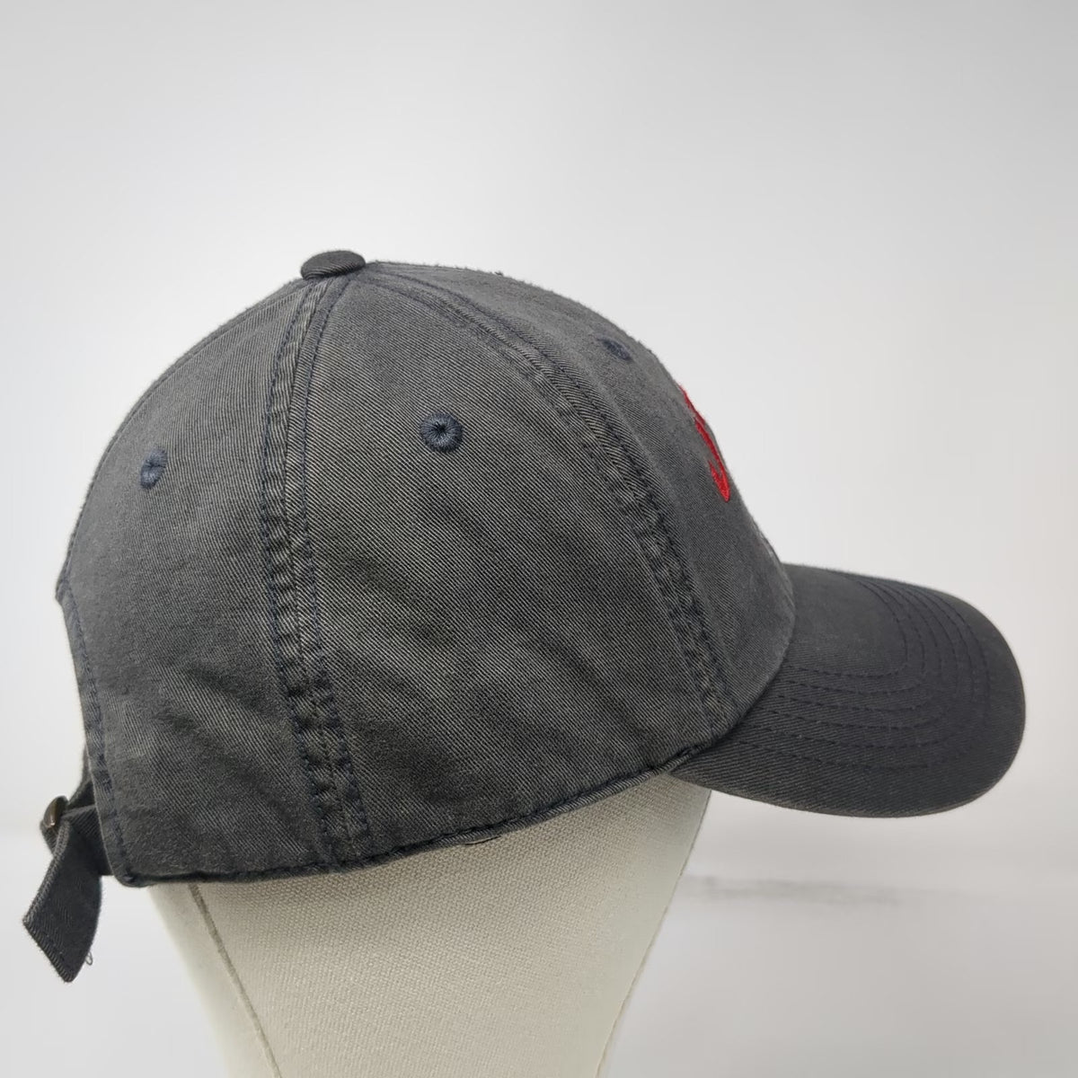 Utah Utes NCAA Top of the World Gray Red White One Size Hat Slideback Cotton