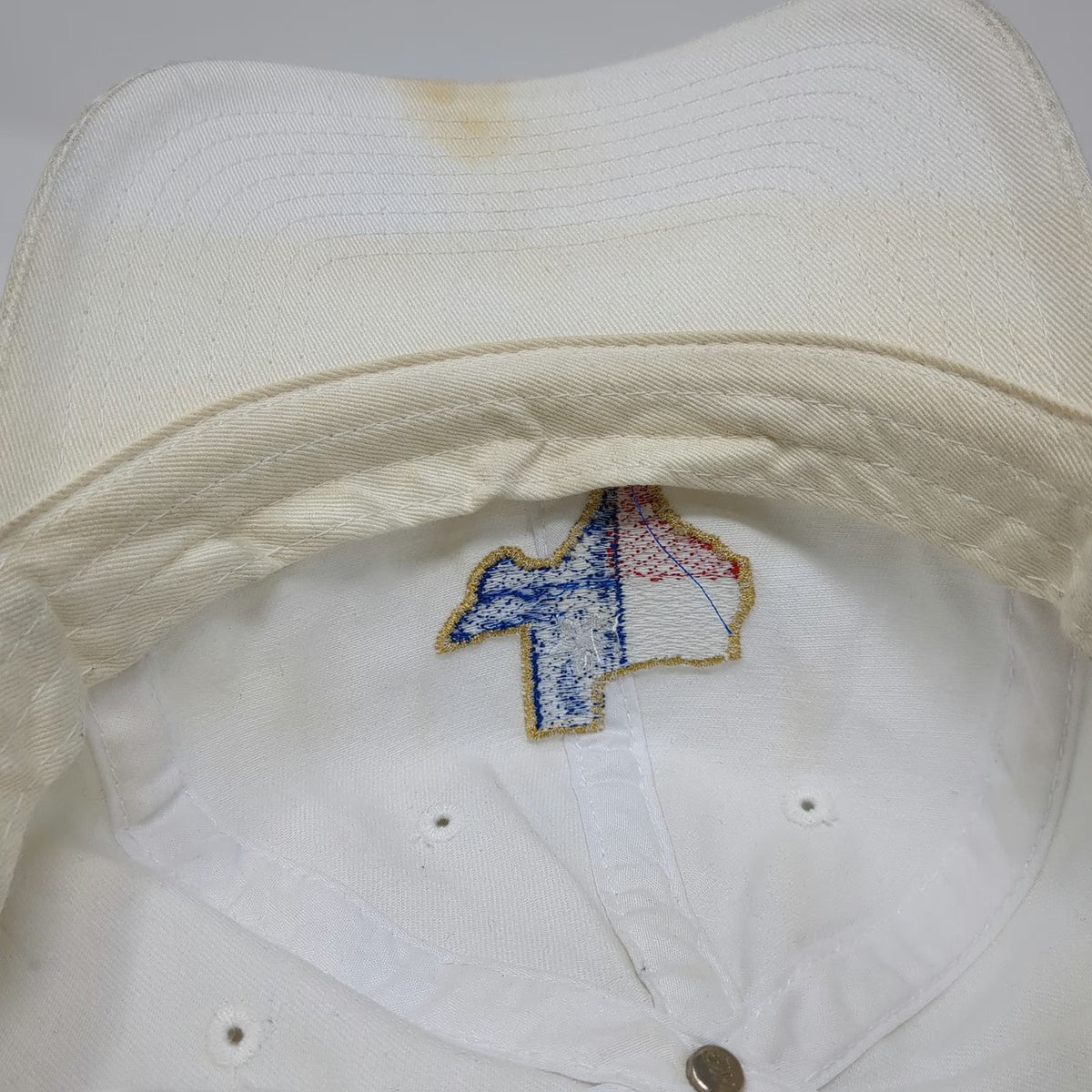 KBETHOS Baseball Cap White One Size Texas Flag Map Embroidery Adjustable Hat