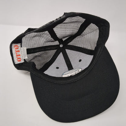 Visit Boise Snapback Mesh Back Trucker Hat Black OSFM Embroidered Otto