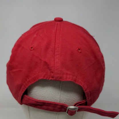 New Era Men's Slideback Hat Red OSFA Embroidered Atlanta Braves Logo Cotton